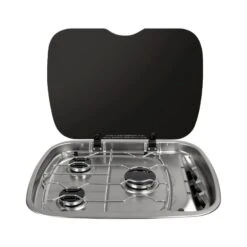 Thetford Argent 3 Burner Hob With Glass Lid