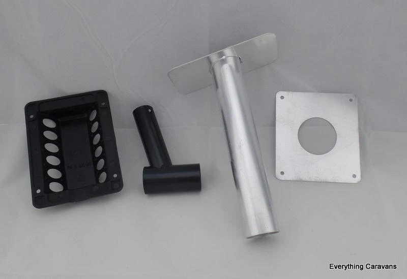 Black Vent Flue Kit For 3 Way Fridge Dometic Caravan Fridge 3 Black Vent Flue Kit For 3 Way Fridge Dometic Caravan Fridge