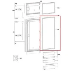 Dometic Fridge Door Gasket Suits Models RMD-RMDX