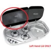 Dometic Glass Lid LEFT HAND SIDE ONLY For Cramer 3 Burner Combo Sink Cooktop -Home Appliance Parts Store Glass Lid LEFT HAND SIDE ONLY for Cramer 3 Burner Combo sink cooktop Dometic 1626922654