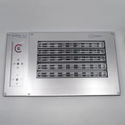 Replacement Aircommand Heron Front Panel Silver - 2 Piece Type Replaces Older Single Panel - Knobs Not Included.