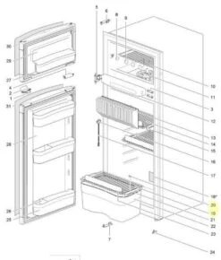 Shelf For Thetford 3 Way Fridge J Model