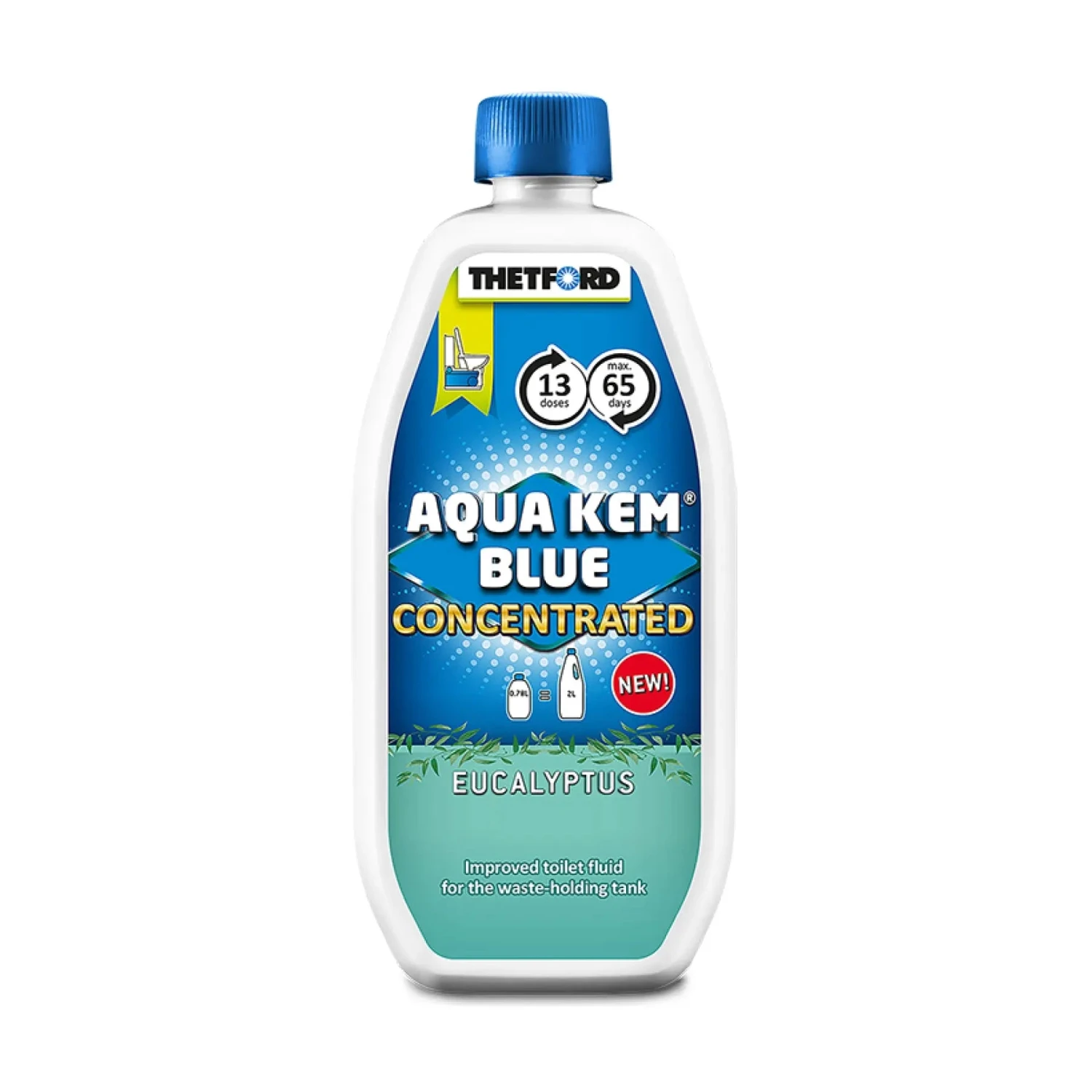 Thetford Aqua Kem Blue EUCALYPTUS Concentrated 780ml Bottle Of Toilet Chemical 3 Thetford Aqua Kem Blue EUCALYPTUS Concentrated 780ml Bottle Of Toilet Chemical