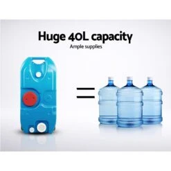 Weisshorn 40L Blue Portable Wheel Water Tank Free Shipping -Home Appliance Parts Store Weisshorn 40L Portable Wheel Water Tank Blue Everything Caravans 1624192594