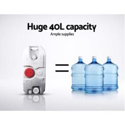 Weisshorn 40L Grey Portable Wheel Water Tank Free Shipping -Home Appliance Parts Store Weisshorn 40L Portable Wheel Water Tank Grey Everything Caravans 1624192578