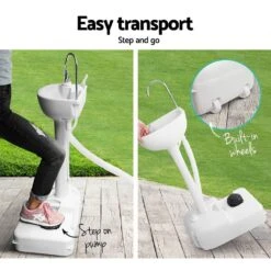 Portable Camping Wash Basin 19L Wash Stand FREE SHIPPING -Home Appliance Parts Store Weisshorn Portable Camping Wash Basin 19L Everything Caravans 1624192677